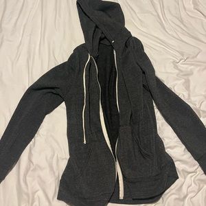Alternative Apparel Zip-Up Hoodie, Eco-Fleece, Eco Black